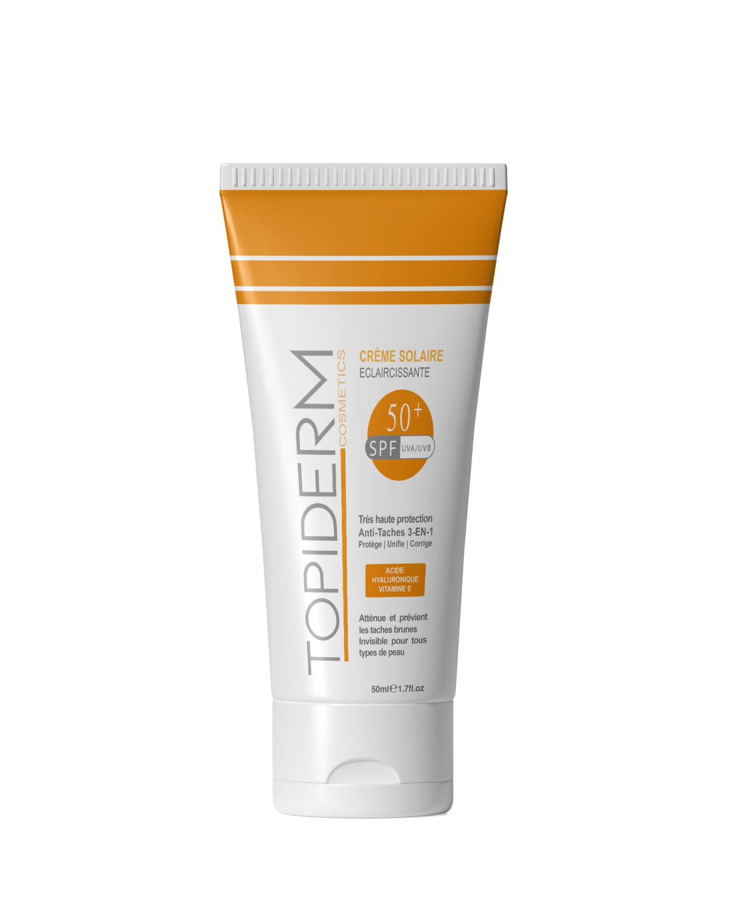 TOPIDERM CREME SOLAIRE ECLAIRCISSANTE SPF50+