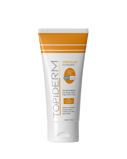 TOPIDERM CREME SOLAIRE ECLAIRCISSANTE SPF50+