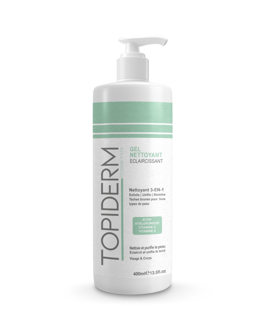 Gel Nettoyant Éclaircissant Topiderm 400ml – vue produit